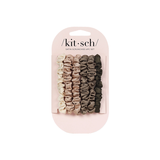 KITSCH Ultra Petite Satin Scrunchies Eucalyptus