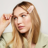 KITSCH XL Creaseless Clips Set Terracotta Checker
