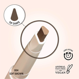MOIRA Angled Brow Pencil 004 Soft Brown